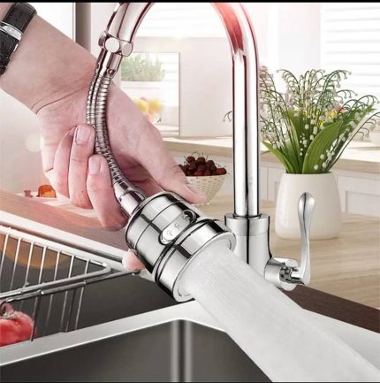 Modes 360 Rotatable Bubbler High Pressure Faucet Extender Kitchen Gadgets Water Saving Bathroom Kitchen Accessories Supplies